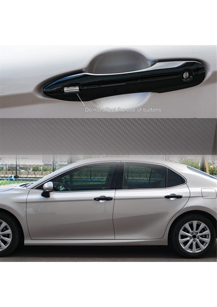 Toyota Camry 2024 2025 Aksesuarları Için Araba Dış Kapı Kolu Kapağı Döşemesi, Siyah (Yurt Dışından) fiyatları