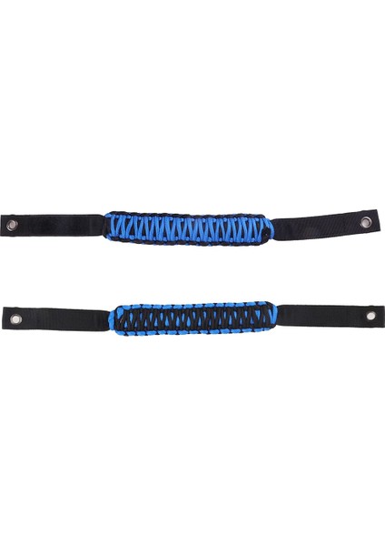 Ford Bronco 2021 2022 Aksesuarları Için Roll Tutma Kolları Paracord Tutma Kolu, 2 Paket (Mavi) (Yurt Dışından)