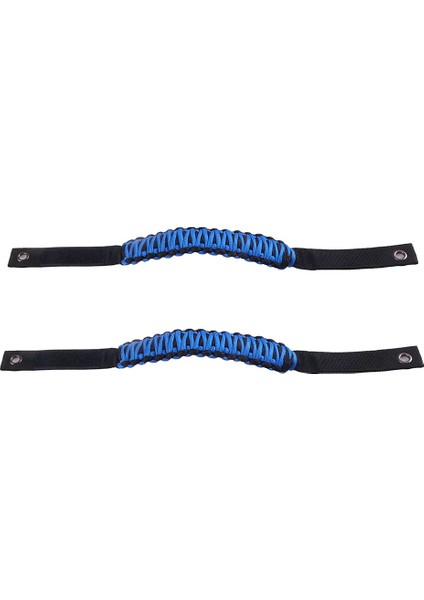 Ford Bronco 2021 2022 Aksesuarları Için Roll Tutma Kolları Paracord Tutma Kolu, 2 Paket (Mavi) (Yurt Dışından)