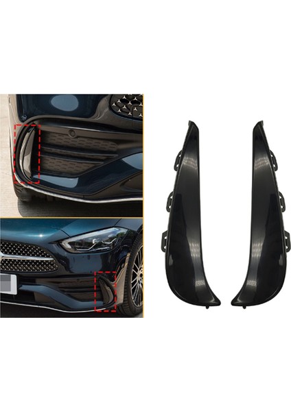 Araba Ön Tampon Havalandırma Izgarası Trim Hava Giriş Bıçağı Spoiler 2068852902 Mercedes-Benz C-Class W206 2021-2024 Için (Yurt Dışından)