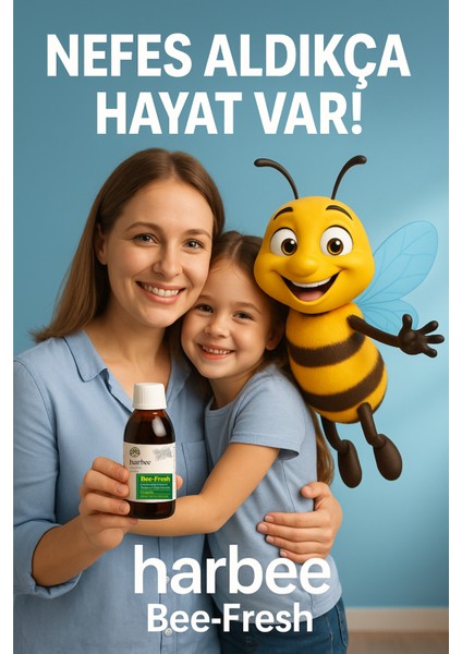 Bee Fresh - Bitkisel Takviye Edici GıdaÇam Kozalağı Propolis C Vitamini Çinko Karamürver Söğüt Ekstratı Şurup 150ml - Harbee Bee-Fresh Takviye edici Gıda