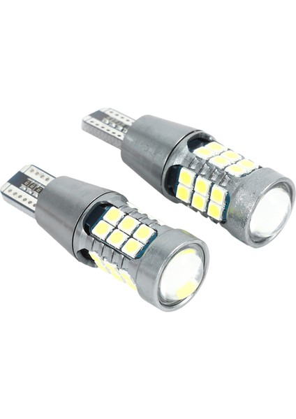 2 Adet Araba LED Ampul Dönüş Sinyali 3030 27SMD T15 Geri Vites Lambası Kod Çözücü Fren Lambası Araba Yedek Ampulü Işık Arka Lambası Siyah ve Beyaz (Yurt Dışından)