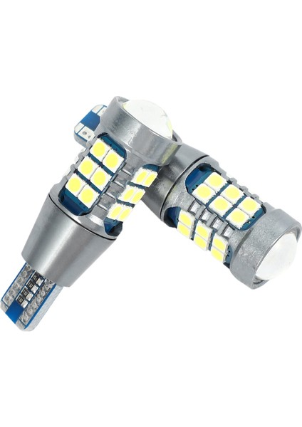 2 Adet Araba LED Ampul Dönüş Sinyali 3030 27SMD T15 Geri Vites Lambası Kod Çözücü Fren Lambası Araba Yedek Ampulü Işık Arka Lambası Siyah ve Beyaz (Yurt Dışından)