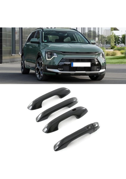 Kia Nıro 2022 Karbon Fiber Araba Kapı Kolu Kase Koruyucu Kapak Trim Dekorasyonu (Yurt Dışından)