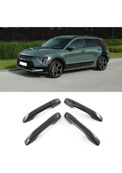Kia Nıro 2022 Karbon Fiber Araba Kapı Kolu Kase Koruyucu Kapak Trim Dekorasyonu (Yurt Dışından)