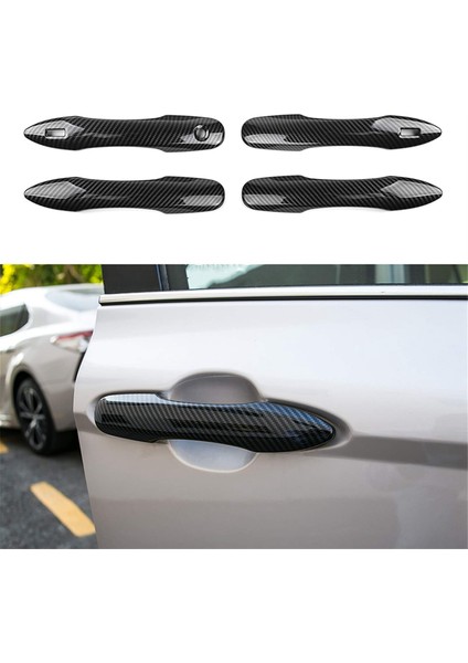 Toyota Camry 2024 2025 Aksesuarları Için Araba Dış Kapı Kolu Kapağı Döşemesi, Karbon Fiber (Yurt Dışından)
