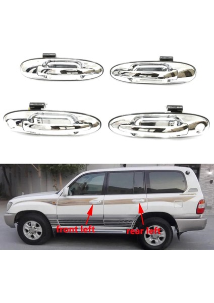 Toyota Land Cruiser Için LC100 4500 4700 1998-2007 Lexus LX470 Araba Ön Sol Dış Dış Kapı Kolu 69220-60061 (Yurt Dışından)