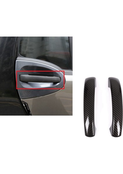 Mercedes Benz Smart 451 Fortwo 2009-2015 Için Karbon Fiber Araba Dış Kapı Kulp Kılıfı Trim Dekor Etiket Aksesuarları (Yurt Dışından)