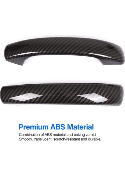 Mercedes Benz Smart 451 Fortwo 2009-2015 Için Karbon Fiber Araba Dış Kapı Kulp Kılıfı Trim Dekor Etiket Aksesuarları (Yurt Dışından)