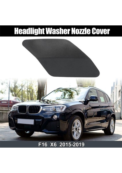51117422903 Ön Sol Far Yı Memesi Kapağı Bmw X6 F15 F16 2015-2019 Kafa Işık Temizleme Suyu Püskürtme Plakası (Yurt Dışından)