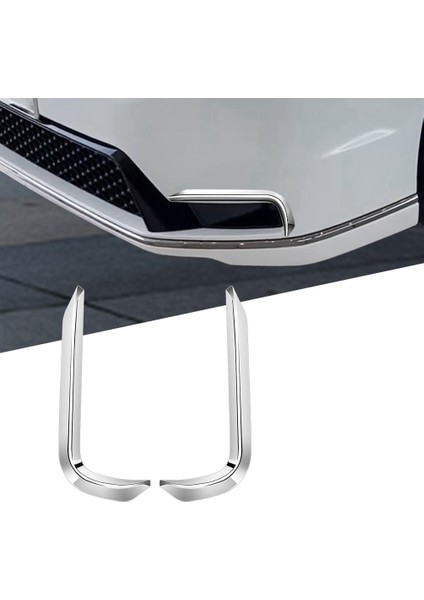 Araba Ön Sis Farı Lambası Kaş Sis Farı Trim Çerçeve Ön Tampon Ayırıcı Spoiler Honda Stepwgn Rp8 Gümüş (Yurt Dışından)