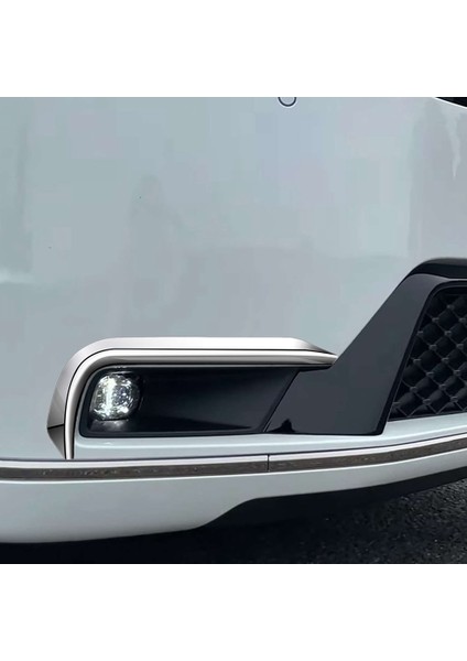 Araba Ön Sis Farı Lambası Kaş Sis Farı Trim Çerçeve Ön Tampon Ayırıcı Spoiler Honda Stepwgn Rp8 Gümüş (Yurt Dışından)