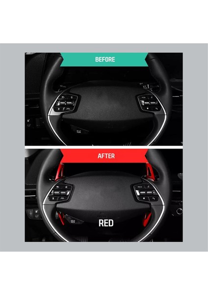 Kıa Ev6 2021 2022 2023 2024 Için Vites Değiştirme Küreği Direksiyon Vites Değiştirme Küreği Vites Dsg Uzatma Sticker Çıkartma Aksesuarları (Yurt Dışından)