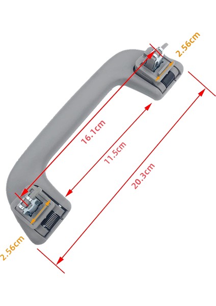 4 Adet Araba Iç Tavan Kol Dayanağı Tavan Çekme Kolu Kapı Emniyet Kolu 74610-52020 Toyota Corolla Yaris Prius Koyu Gri (Yurt Dışından)