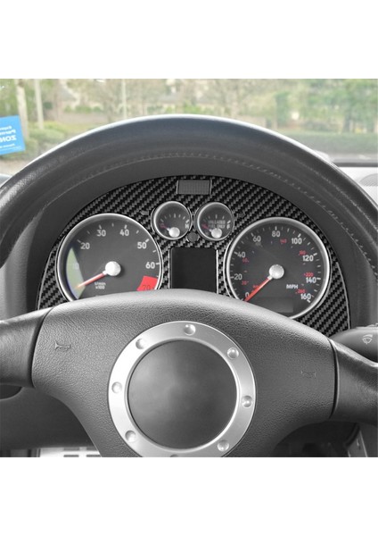 Audi Tt 8n 2001-2006 Gösterge Paneli Kapağı Gösterge Paneli Döşeme Etiketi Iç Aksesuarlar Için Karbon Fiber (Yurt Dışından)