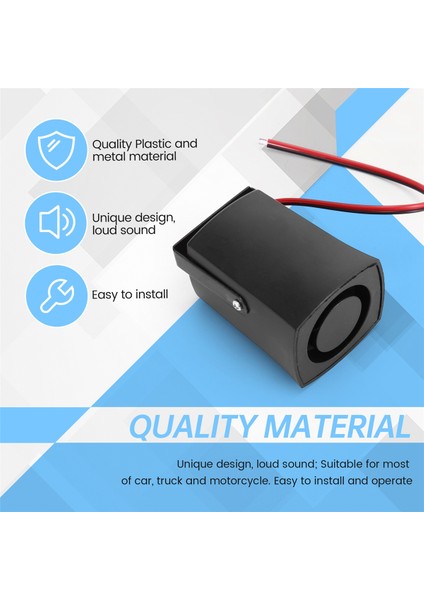 Yeni 12V Elektrikli Salyangoz Hava Kornası Süper Gürültülü Öfkeli Evrensel Araba Motor Kamyon (Yurt Dışından)