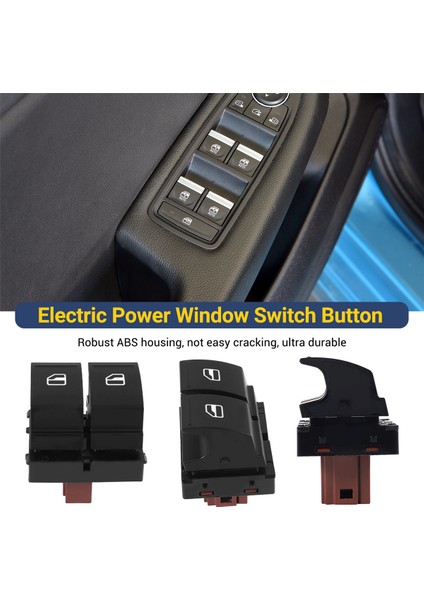 Elektrikli Cam Anahtarı Düğmesi 1Z0959858 Skoda Fabia 2 Octavia 1z Roomster Için Uygundur (Yurt Dışından)