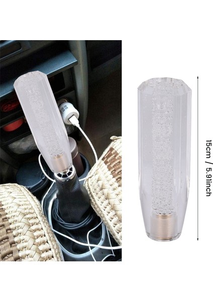 Evrensel Otomatik 15CM Manuel Araba Vites Topuzu Yarış Arabası Vites Topuzu Şeffaf (Yurt Dışından)
