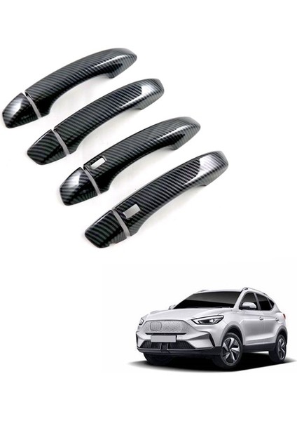 Araba Dış Kapı Kolu Kapağı Döşemesi Mg Zs Hs 2024 Aksesuarları Karbon Fiber Rhd (Yurt Dışından)