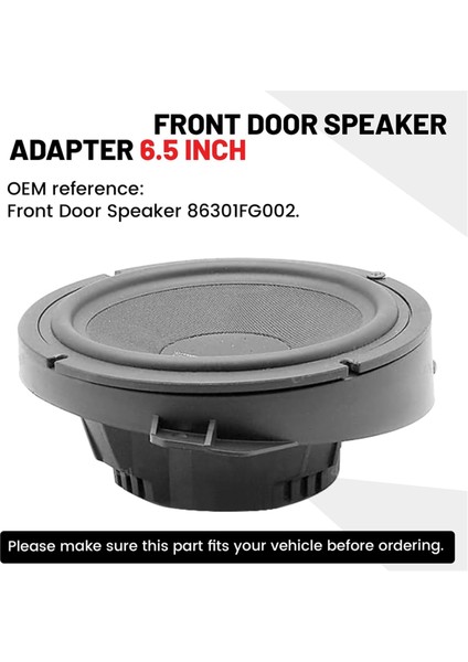 Ön Kapı Hoparlör Adaptörü 6.5 Inç Suu Forester Impreza Outback Wrx/stı Ses Hoparlör Ara Halkası Braketi (Yurt Dışından)
