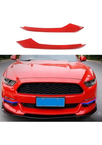 Araba Ön Sis Lambası Göz Kapağı Dekorasyon Kapak Trim Şeritler Çıkartmalar Ford Mustang 2015-2018 Için Araba Styling Aksesuarları, C (Yurt Dışından)