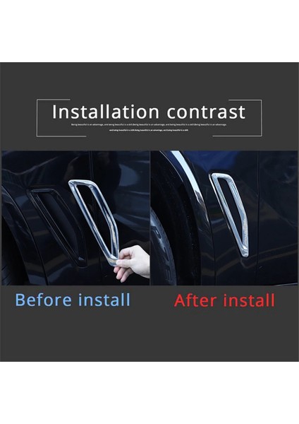 Araba Yan Hava Menfezi Akışı Çamurluk Çerçeve Kapağı Trim Sticker Aksesuarları Bmw X5 G05 2019-2023 - Gümüş (Yurt Dışından)