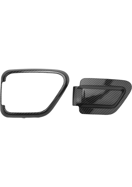 Şarj Kapağı Trim Dekor Sticker Jeep Wrangler Jl Jt 4xe 2021 2022 Aksesuarları,abs Karbon Fiber (Yurt Dışından)