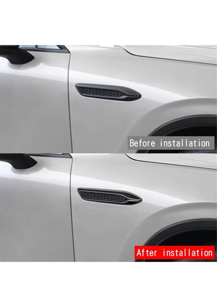 Araba Parlak Siyah Yan Kanat Amblem Kapak Trim Çıkartmalar Araba Dış Şekillendirici Yan Kanat Çamurluk Mazda Cx-60 2022+ Rhd (Yurt Dışından)