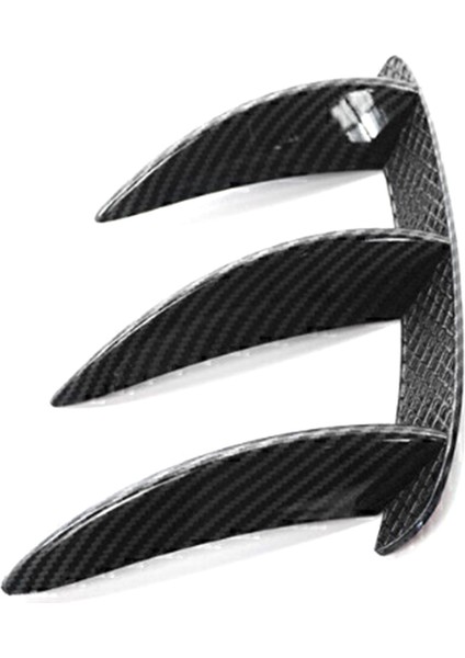 Araba Karbon Fiber Arka Tampon Spoiler Yan Hava Çıkış Kanat Canard Fin Mercedes Benz A Sınıfı Için W176 A200 A260 Amg Için (Yurt Dışından)