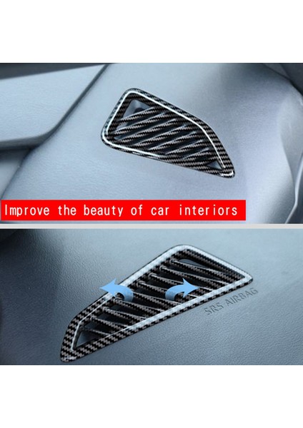 Toyota Corolla Cross 2020 2021 2022 Için Ön Hava Firar Dashboard A/c Çıkış Krom Çerçeve Trim Rhd (Yurt Dışından)