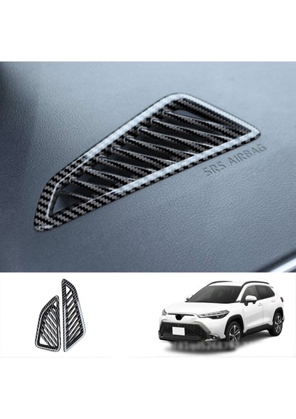 Toyota Corolla Cross 2020 2021 2022 Için Ön Hava Firar Dashboard A/c Çıkış Krom Çerçeve Trim Rhd (Yurt Dışından)