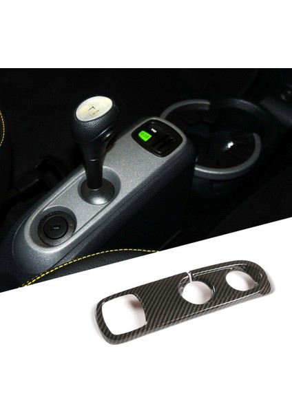 Mercedes-Benz Smart 2009-2015 Için Araba Abs Fiber Vites Dişli Paneli Çerçeve Koruma Trim (Yurt Dışından)