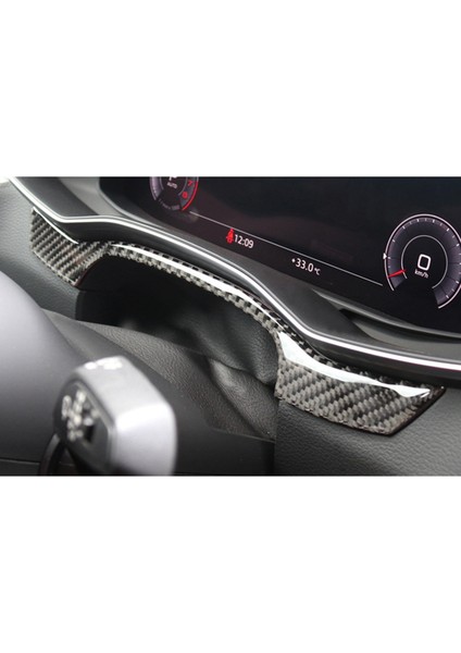 Araba Merkezi Konsol Trim Dashboard Kapak Trim Iç Dekorasyon Çıkartması-Audi A6L A7 2019 (Yurt Dışından)