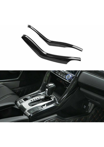 Honda Civic 10TH 2016-2019 Için 2 Adet Karbon Fiber Vites Şerit Paneli Kapak Trim (Yurt Dışından) fiyatları