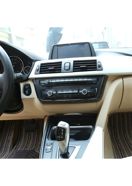 Bmw 3 4 Serisi 3 Serisi Gt F30 F31 F34 F32 F33 F36 2013-2019 Aksesuarları Için Konsol Çerçeve Kapağı Döşemesi - Karbon Fiber (Yurt Dışından)