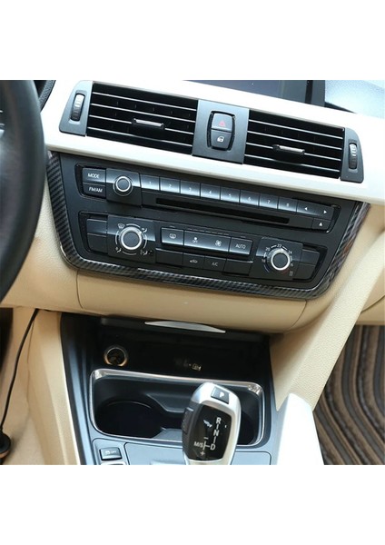 Bmw 3 4 Serisi 3 Serisi Gt F30 F31 F34 F32 F33 F36 2013-2019 Aksesuarları Için Konsol Çerçeve Kapağı Döşemesi - Karbon Fiber (Yurt Dışından)
