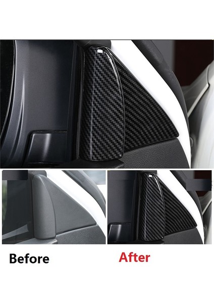 Nissan Navara Için NP300 2016-2021 Karbon Fiber Araba Iç A Sütunu Hoparlör Kornası Kapak Trim Çerçeve Etiket Aksesuarları (Yurt Dışından) fiyatları