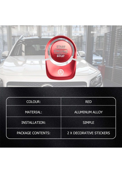 Otomatik Çalıştırma Durdurma Motor Basmalı Düğme Düğmeleri Kapak Çıkartmalar Mercedes Benz A Sınıfı W177 Gle W167 Glb (Yurt Dışından) indirimleri