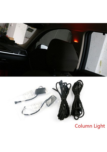 Bmw 3 4 Serisi F30 F32 F34 Için Araba B Sütunu Işığı Atmosfer Lambaları Yükseltme Otomotiv Iç Gri (Buz Mavisi + Turuncu) (Yurt Dışından)