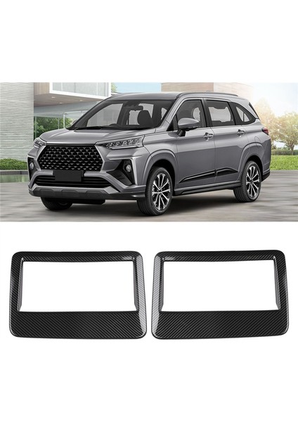 Toyota Veloz Avanza 2022 2023 Için Karbon Fiber Araba Çatı Hava Çıkış Krom Çerçeve Trim Dekorasyon (Yurt Dışından)
