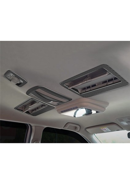 Toyota Veloz Avanza 2022 2023 Için Karbon Fiber Araba Çatı Hava Çıkış Krom Çerçeve Trim Dekorasyon (Yurt Dışından)