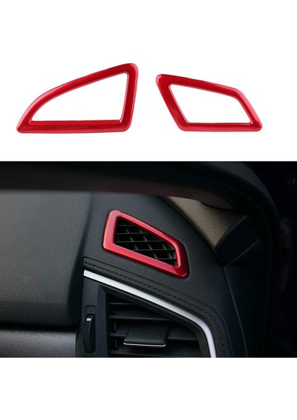 10. Nesil Honda Civic 2016-2020 Için Gösterge Paneli Hava Firar Rüzgar Çıkışı Kapak Trim Etiket - Kırmızı (Yurt Dışından) fiyatları