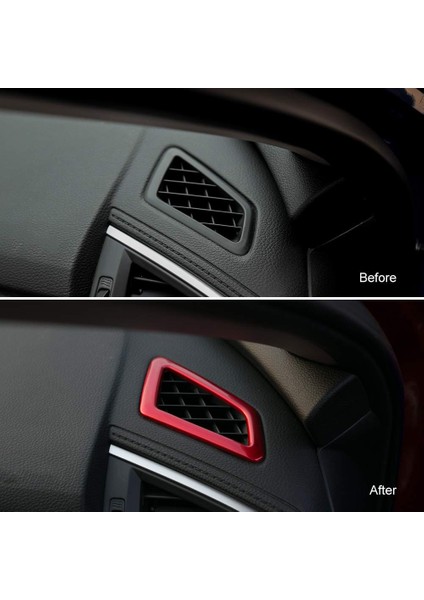 10. Nesil Honda Civic 2016-2020 Için Gösterge Paneli Hava Firar Rüzgar Çıkışı Kapak Trim Etiket - Kırmızı (Yurt Dışından) fırsatları