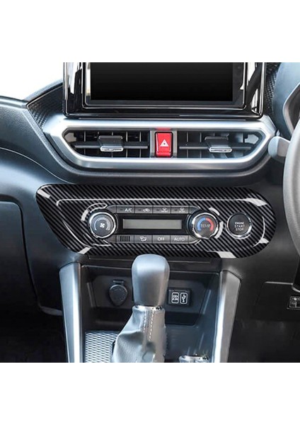 Toyota Reiz Raize Karbon Fiber Desen Için Klima Düğmesi Panel Çerçevesi Çizilmez ve Aşınmaya Dayanıklı (Yurt Dışından) modelleri