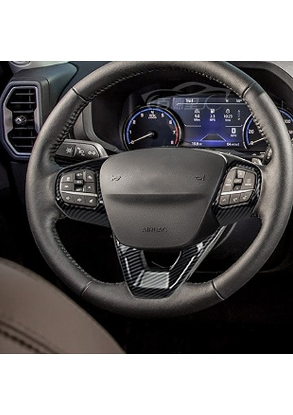 Ford Bronco 2021 Için Araba Direksiyon Düğme Kapağı Trim Çerçeve Dekoratör Etiket Aksesuarları, Parlak Siyah Abs (Yurt Dışından)