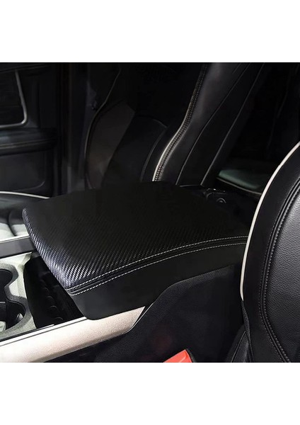2018-2021 Dodge Ram 1500 2500 3500 Kol Dayama Kutusu Yastık Koruyucu Kapak Aksesuarları Için Orta Konsol Kılıfı, Beyaz Çizgi (Yurt Dışından) fırsatları