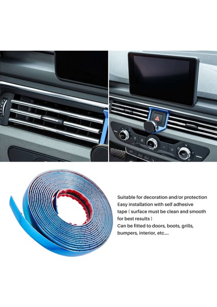 20MM 5 M Krom Araba Styling Kalıplama Şerit Trim Kendinden Yapışkanlı Kazasında Koruyucu Van (Yurt Dışından)