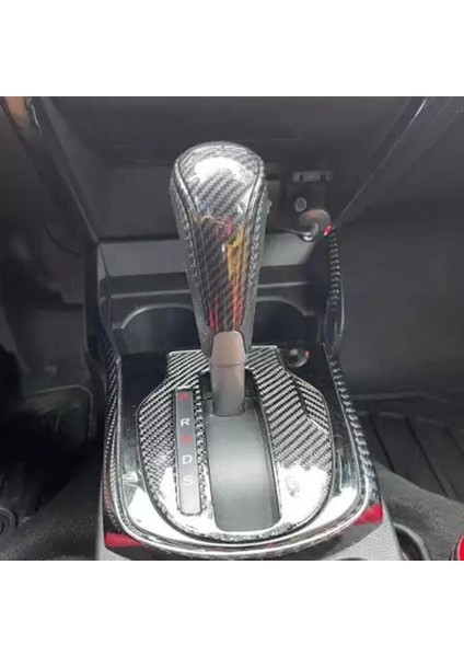 Honda Fıt Jazz 2014-2018 Için Karbon Fiber Araba Vites Paneli Kapak Trim Dekor Etiket (Yurt Dışından)