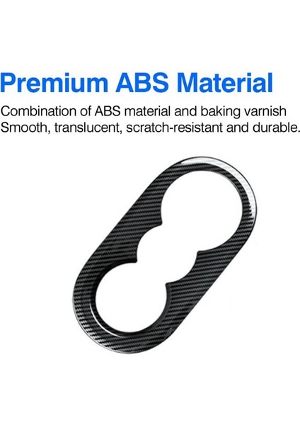 Id.4 Id4 2021 2022 Karbon Fiber Abs Araba Arka Kol Dayama Kutusu Su Dağı Tutucu Kapak Trim Dekorasyon Çerçeve Aksesuarları (Yurt Dışından)