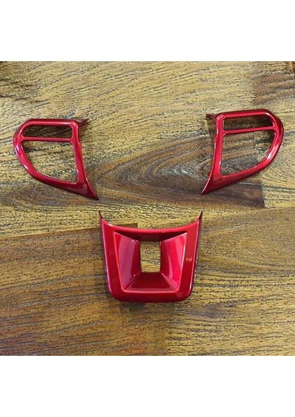 3 Adet/takım Abs Araba Direksiyon Düğme Kapağı Etiket Iç Dekorasyon Için Mg5 Mg6 Mg Hs Zs Araba Styling Kırmızı (Yurt Dışından) modelleri